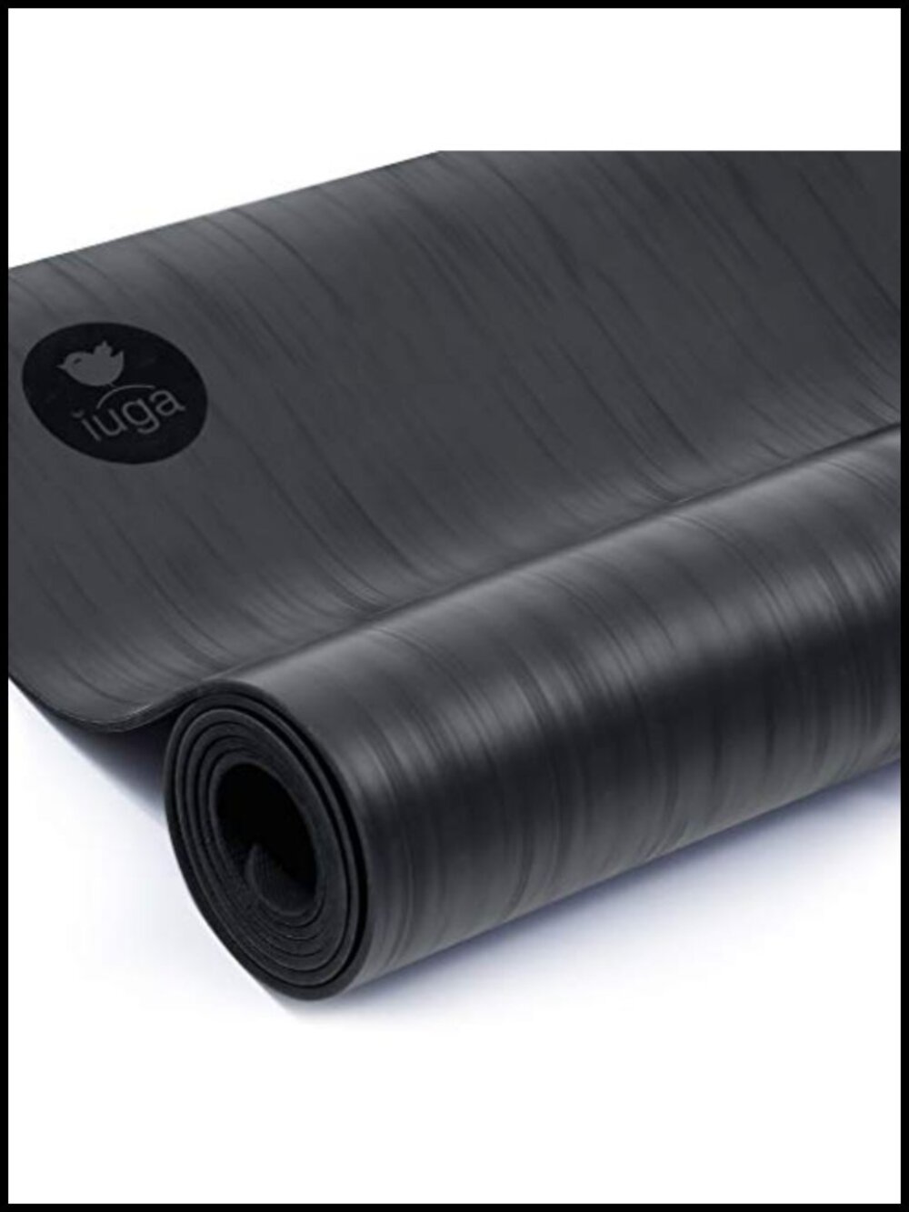 Non Slip PU Yoga Mat Thick 5mm Hot Yoga Pilates Workout Gym